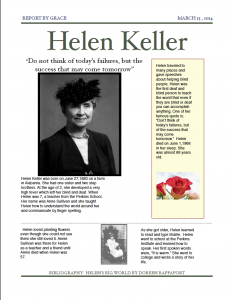 Helen Keller by Grace