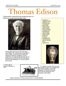 Thomas Edison by James