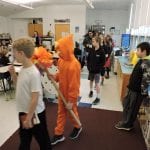 pictures of children during book character day
